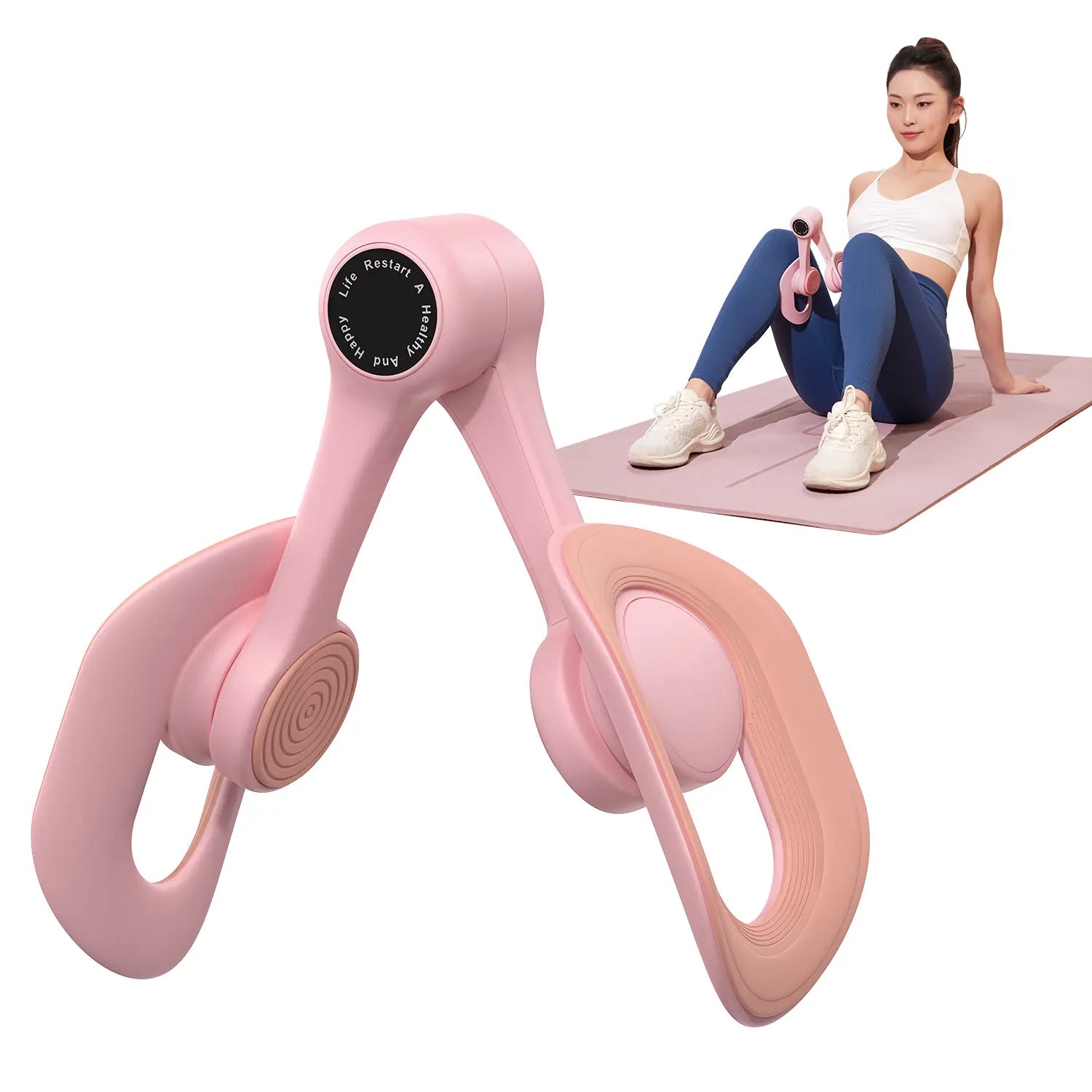 Merach Thigh Trainer Home Fitness Equipment for Inner Thigh, Legs, Arms, Arm Trimmers Optional Versions: Standard, Strap, Smart Counter Blue